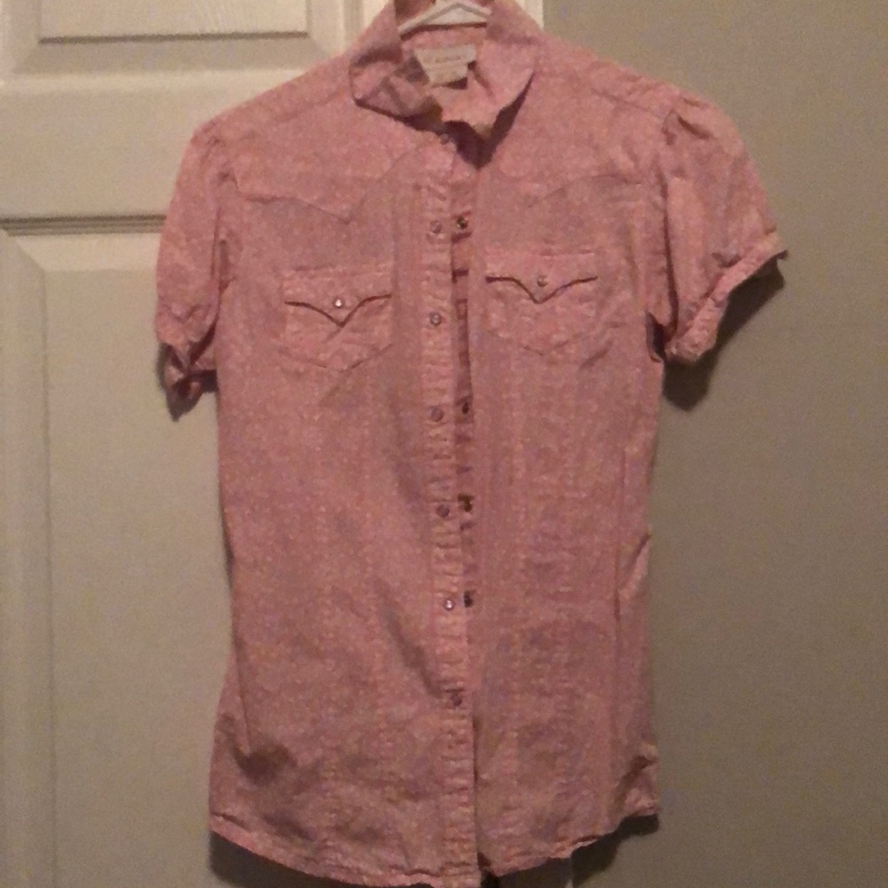 Size :x small. Light pink and white flora print